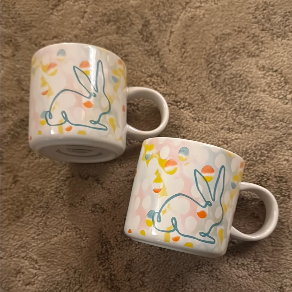 Starbucks Colorful bunny theme Mugs 🐰